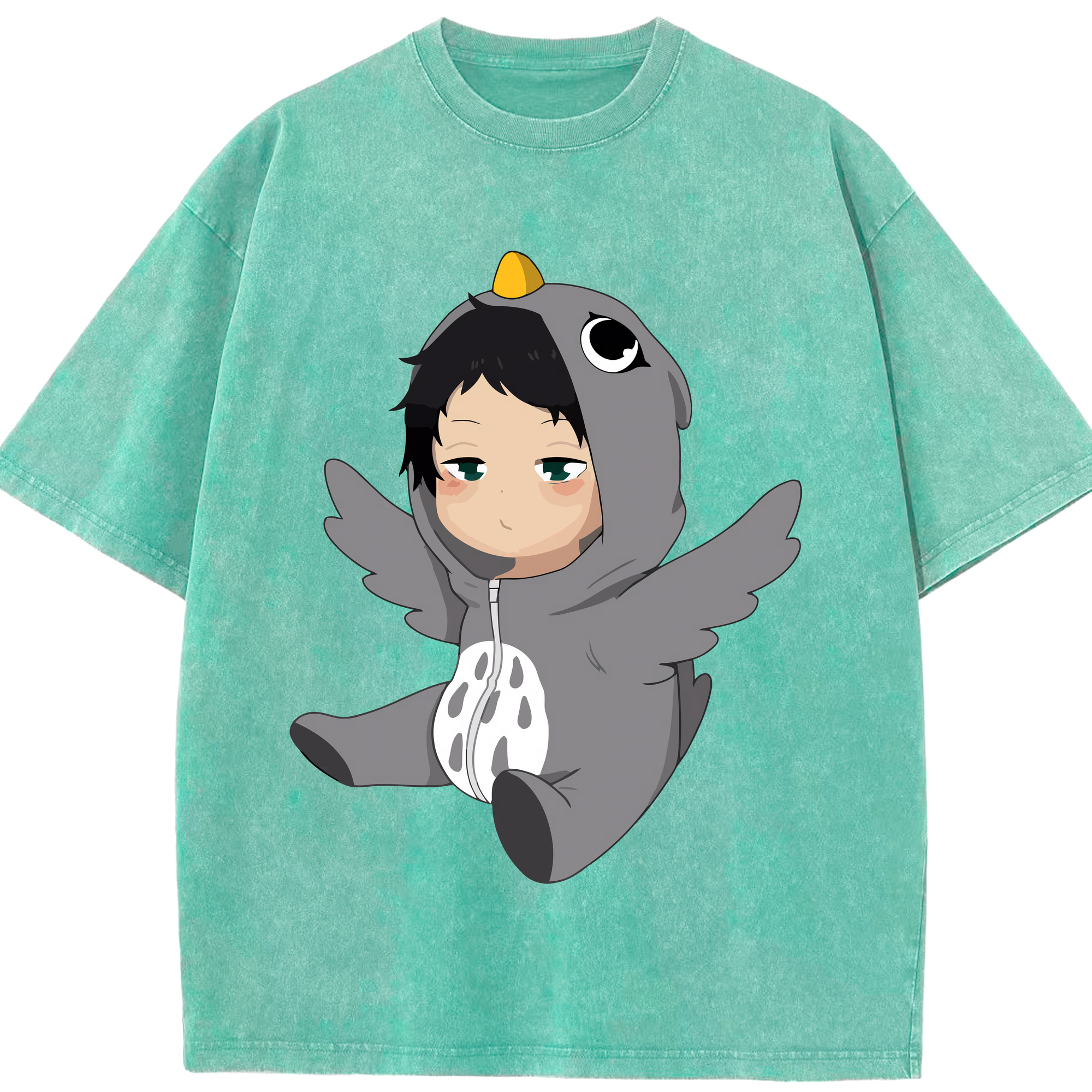 （画像用） ハイキュー!! Haikyu!! 綿100% ヴィンテージ風 半袖Tシャツ（フロントプリント）